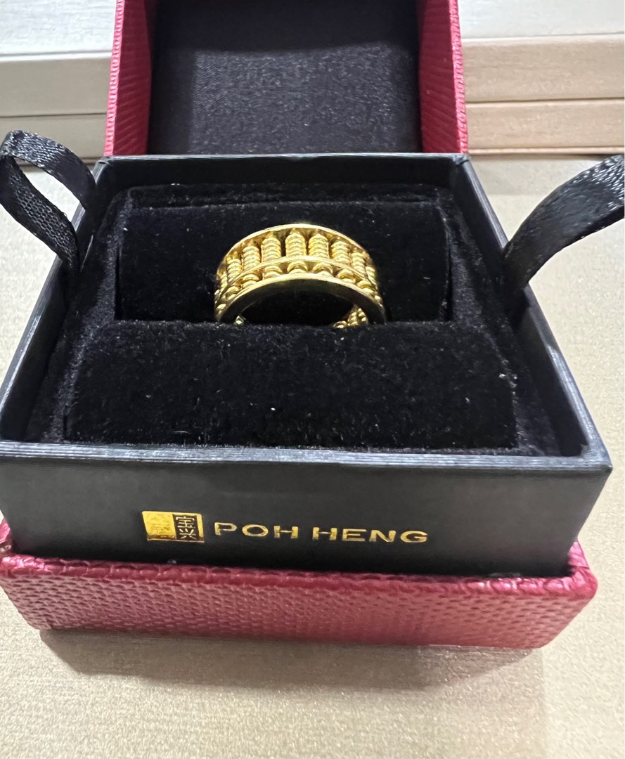 Poh Heng 916 Abacus Gold Ring 13.14G Poh Heng Trade In Value 1622.79 Women s Fashion Jewelry Organisers Rings on Carousell