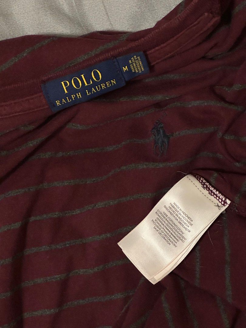 Polo by Ralph Lauren Shirt (Category: Tshirts & Polo Shirts ) located in Bacolod City. Submitted by pdlgd (Listing ID 1306266756, Image 2). Description: polo by ralph lauren shirt size: medium on tag measurements: 20” width x 28” length - excellent condi, no issues - used with care - complete tags price: 550 (negotiable) + shipping fee 📍bacolod city, 6100.