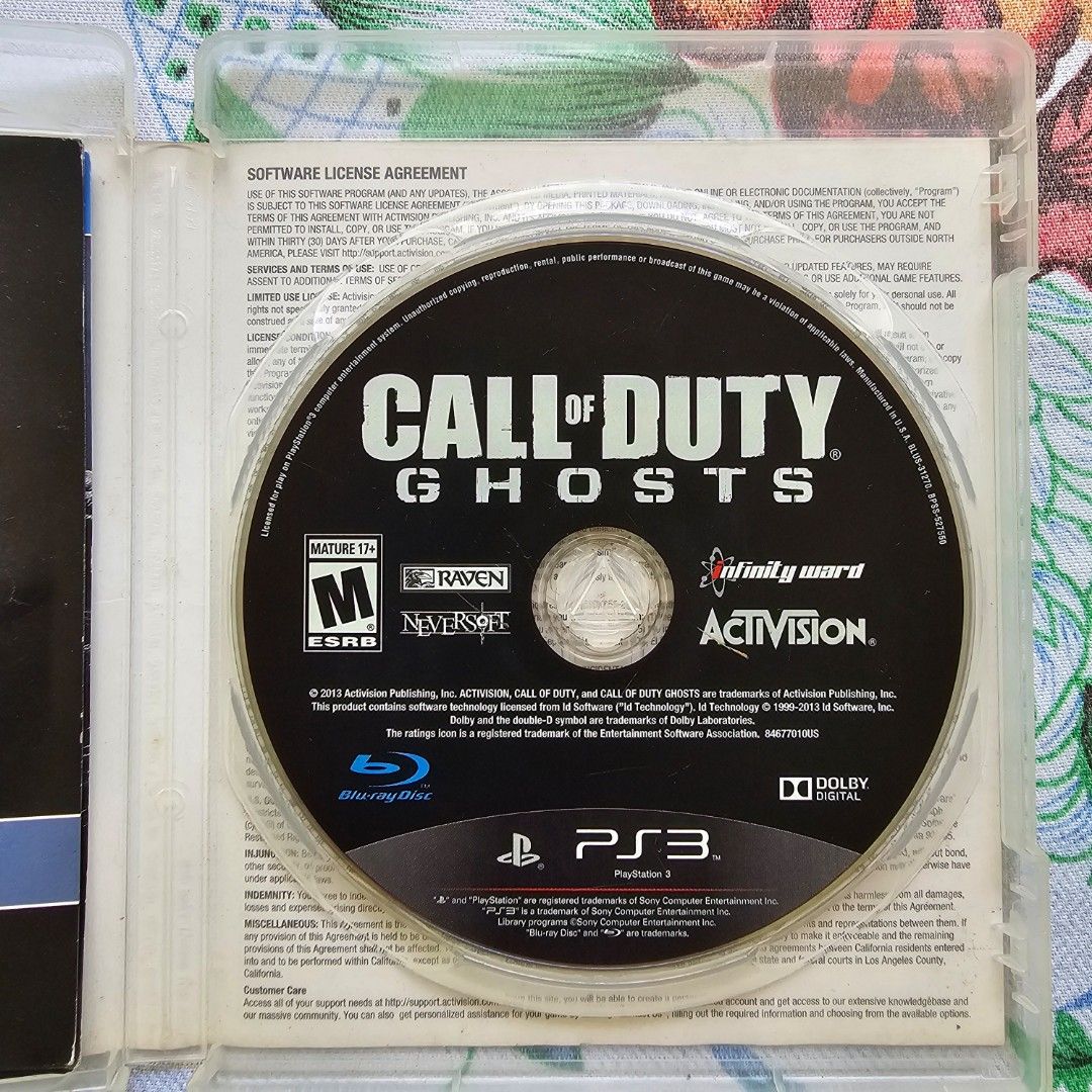 PS3 Call of Duty: GHOSTS R1 (Category: PlayStation) located in Daraga. Submitted by namikazeloves (Listing ID 1306191356, Image 3). Description: ☆Selling Playstation 3 game [Call of Duty: Ghosts] FOR SALE ONLY☆ ●Works in every PS3 model ●Used, but not abused RFS: Decluttering Price: 400 (fixed) + SF to be shouldered by the buyer Location: ALBAY (Can meetup within Daraga/Legazpi Area, or can be SHIPPED through LBC outside ALBAY) ● LBC Cash-On-Deli