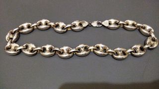 Puffed Gucci Link 19mm 18 inches 925 Sterling silver