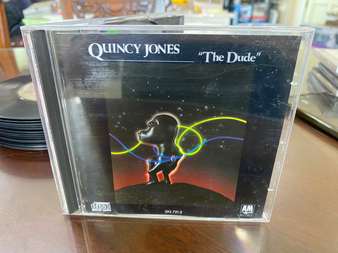 T-shirt Quincy Jones 'The Dude' Album - Noir Manches Courtes, Toutes Tailles (réf. XA345)