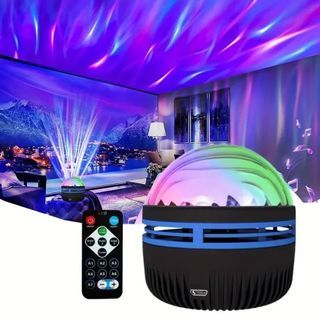 Rotating LED Crystal Projection Light, For Indoor Outdoor, For Family Parties Night Light