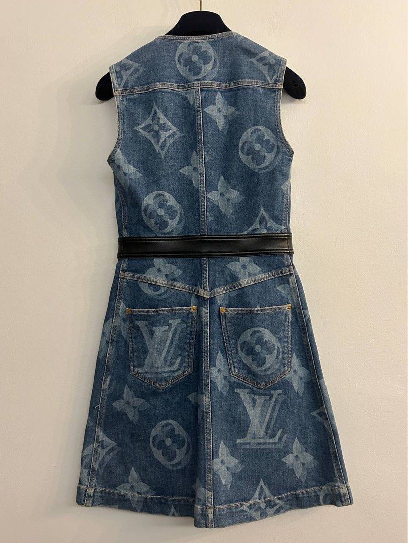 RTP 4 900 LOUIS VUITTON LV GIANT MONOGRAM DENIM DRESS