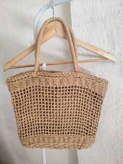 [SALE] Woven handbag, straw beach bag