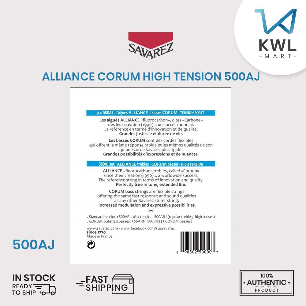 Savarez corum alliance high tension 500aj store