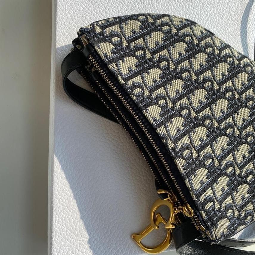 SELL FAST Dior mini Saddle Oblique Trio cloth crossbody sling bag AUTHENTIC