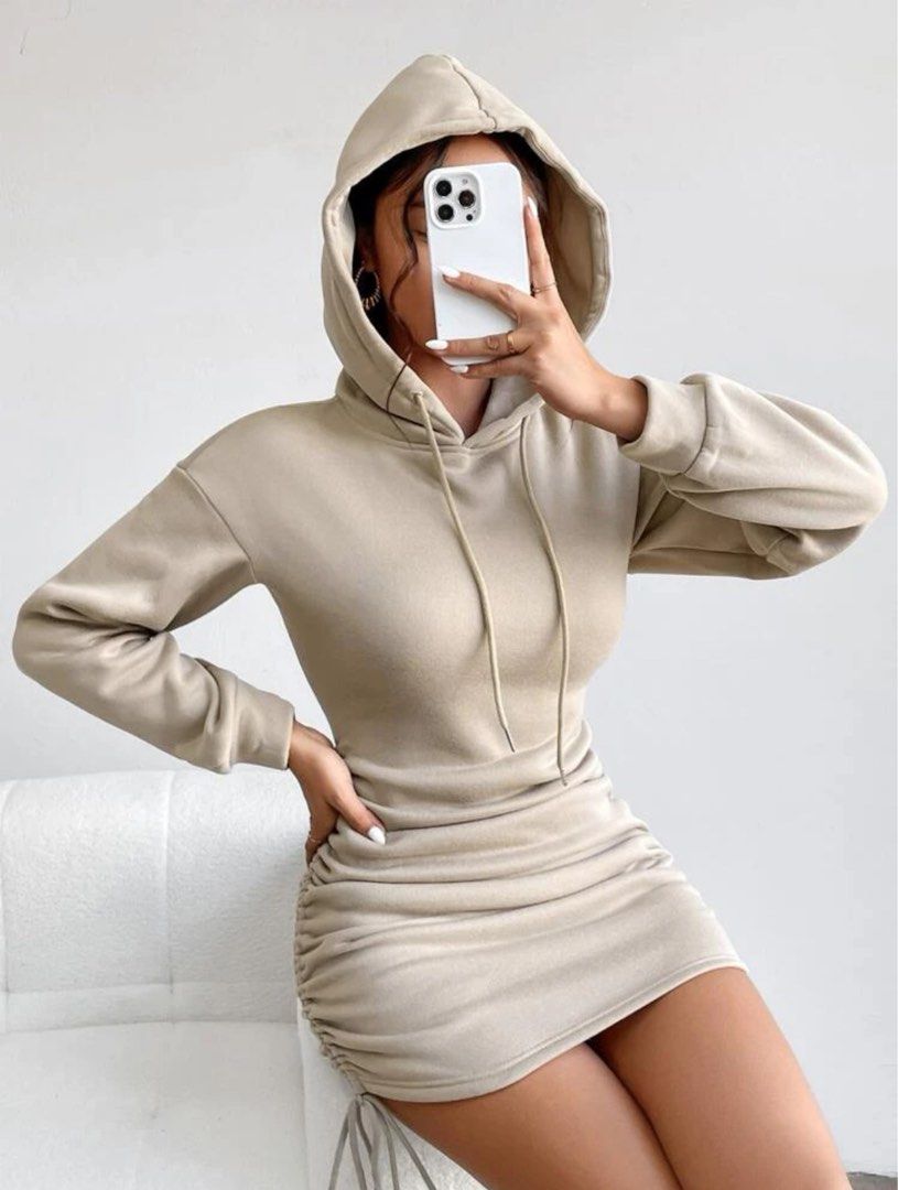 Hoodie dress petite hot sale
