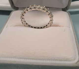 Silver Eternity Ring Size 8.5