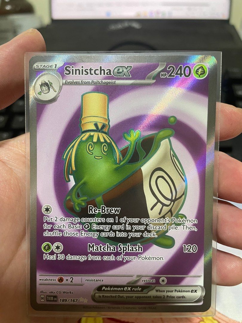 sinistcha pokemon card value Pokemon Card Sinistcha ex - Terastal Festival ex main image 1