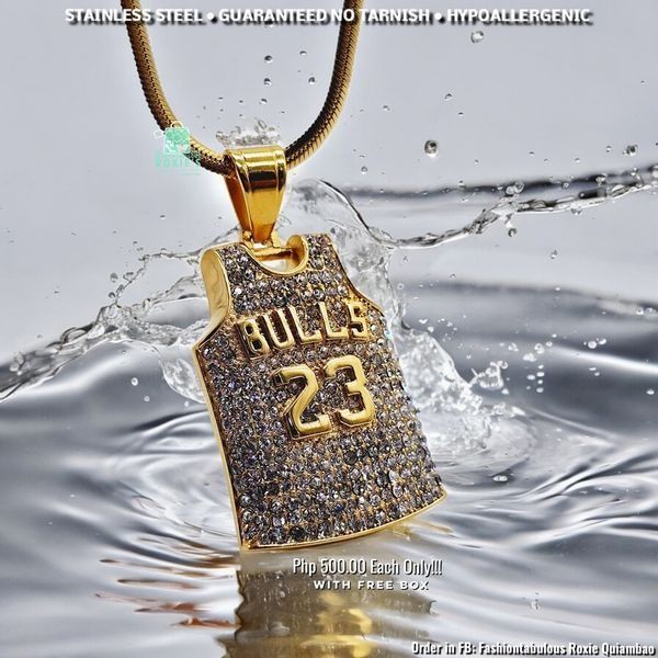 Stainless steel iced out pendant store