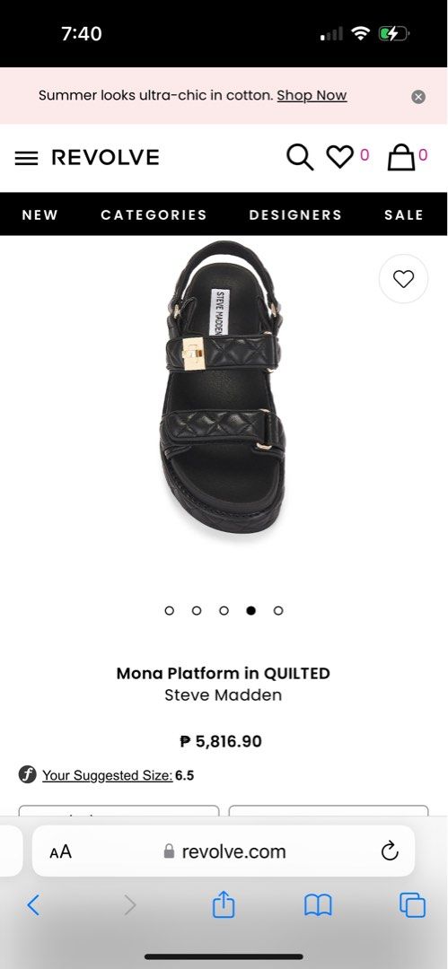 Steve Madden Mona Platform Sandals (Category: Flats & Sandals) located in Quezon City. Submitted by rmd22 (Listing ID 1306339191, Image 3). Description: Steve Madden Mona Platform Bought from Revolve RFS wrong size US 6.5.