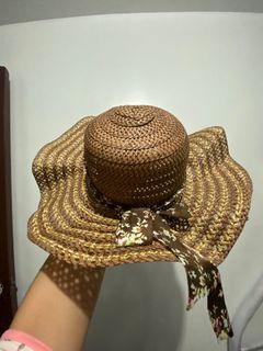 STRAW HAT WITH RIBBON (summer hat)