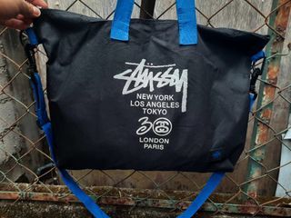 Stussy 2way shoulder bag/tote bag black 30th anniversary 2010 fall collection