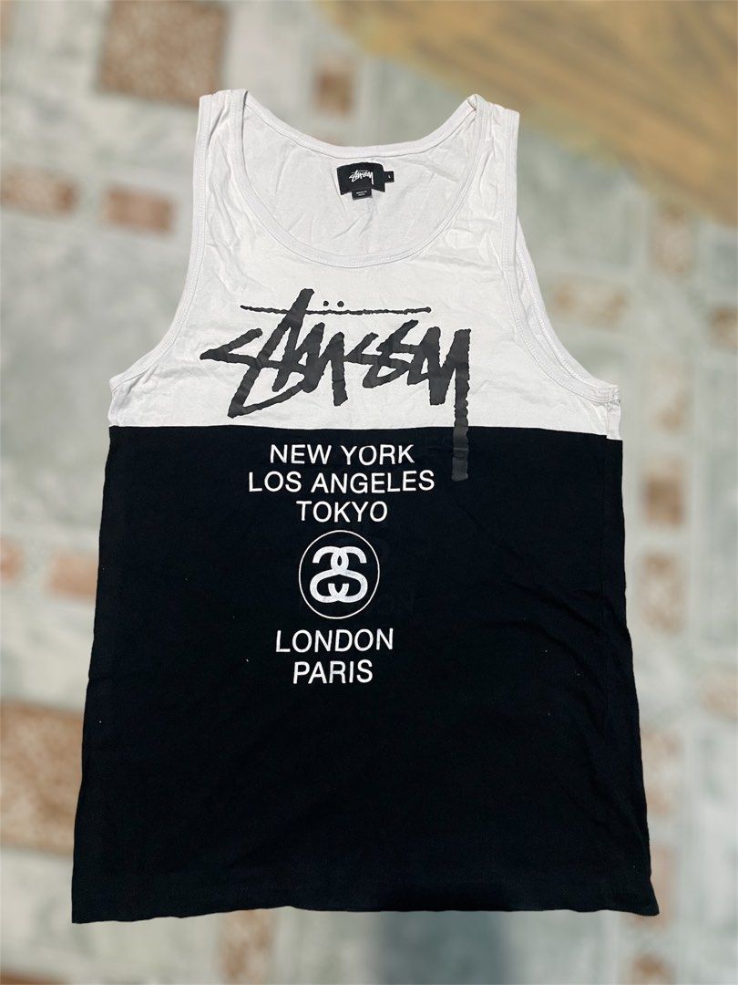 STUSSY】入手困難！U.S.A製 ワールドツアー タンクトップ - メルカリ - トップス