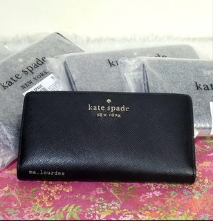 📌SUPER SALE❗️Kate♠️Spade Large Staci Saffiano Leather Slim Billfold Wallet($169)🇱🇷ORIGINAL