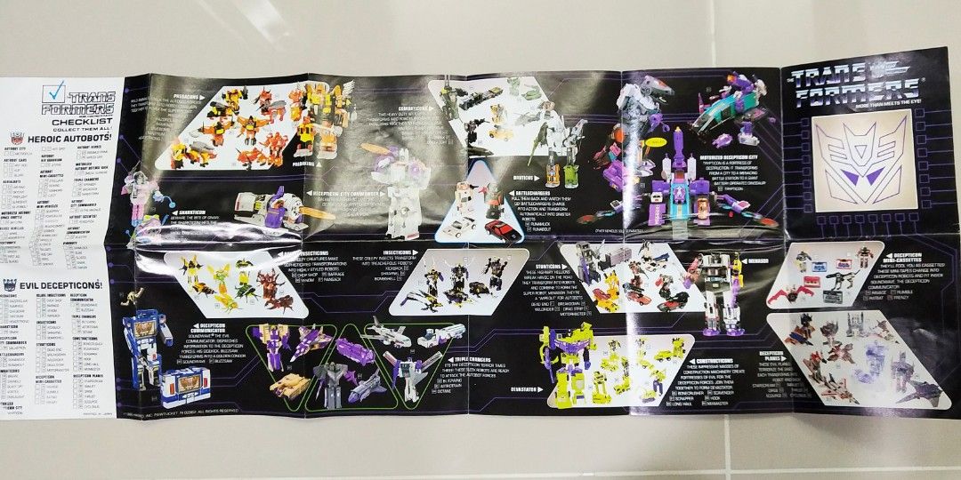 Takara Vintage Transformers G1 1986 Catalog Booklet pls read