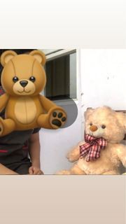 Brown Teddy Bear with Ribbon Stuffed Toy Plush Plushie Dummy Patient Medical Nursing Student Nurse Doctor Stuff Animal Baby 