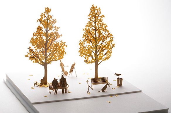 Accessoires Pour Maquette Architecturale Terada Mokei Série No.10 - Arbres De Rue à L'échelle 1/100, Neuf