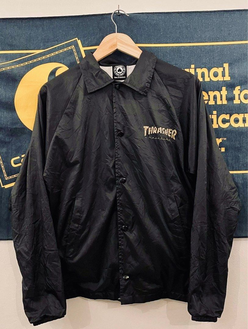 Thrasher pentagram coach jacket black 2025