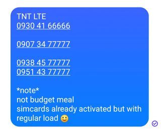 TNT LTE 5DIGITS VANITY SIMCARDS SPECIAL NUMBER SIM CARDS