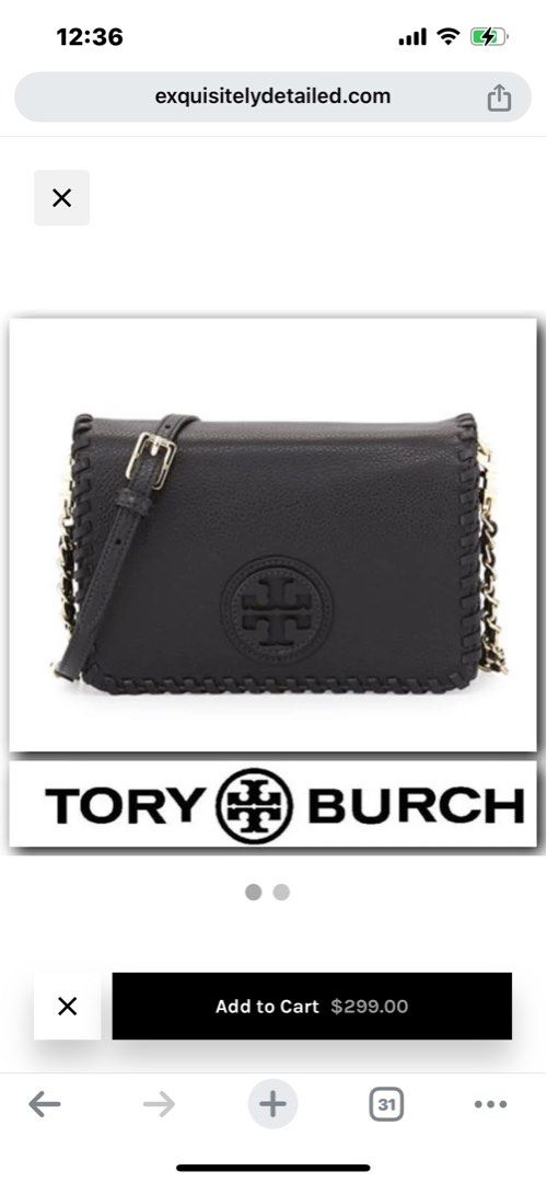 tory burch marion combo crossbody (Category: Luxury Bags & Wallets) located in Rodriguez. Submitted by Branded100 (Listing ID 1302565219, Image 3). Description: hindi masyadong nagagamit, super nice, with sign of usage lang pero still nice pa din ganda ng leather. medyo mabigat because of the leather..change sling na lang po, medyo nag bbreak na due to storage pero tory burch sling pa din po.. message me if interested...