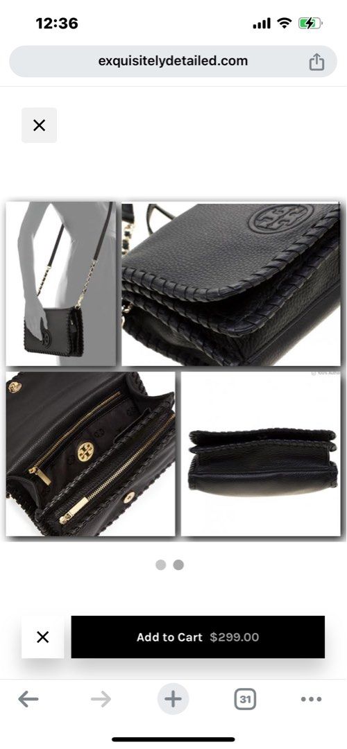 tory burch marion combo crossbody (Category: Luxury Bags & Wallets) located in Rodriguez. Submitted by Branded100 (Listing ID 1302565219, Image 2). Description: hindi masyadong nagagamit, super nice, with sign of usage lang pero still nice pa din ganda ng leather. medyo mabigat because of the leather..change sling na lang po, medyo nag bbreak na due to storage pero tory burch sling pa din po.. message me if interested...