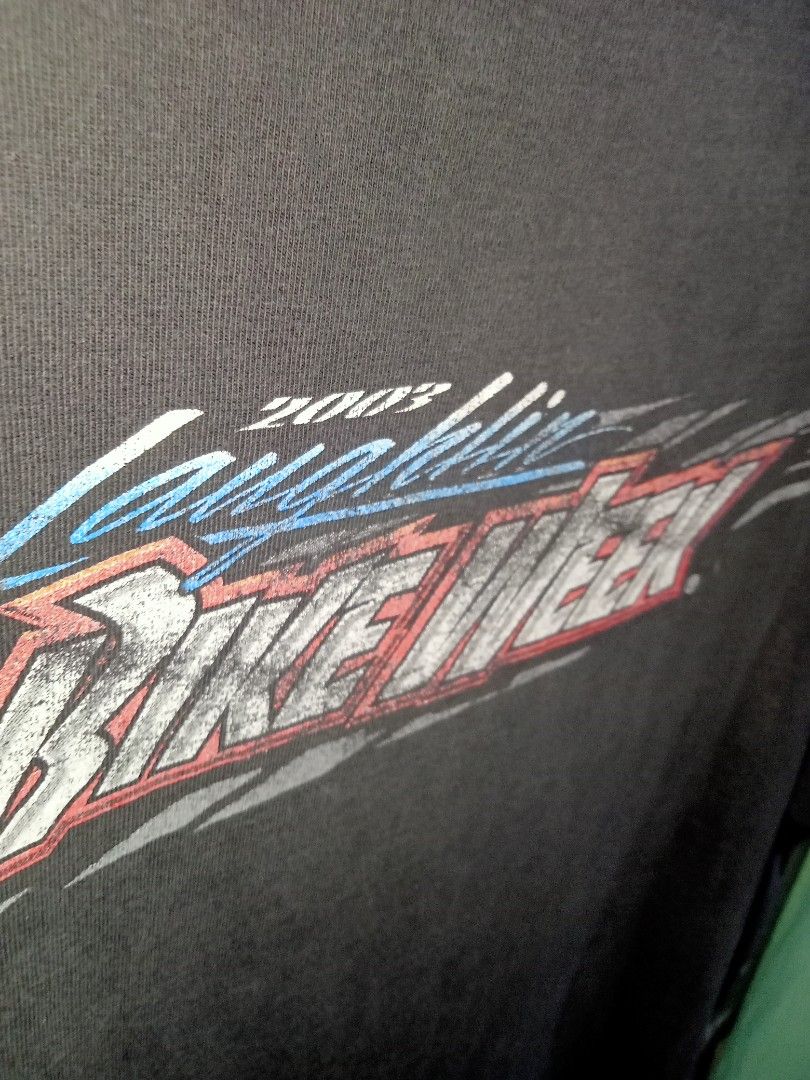 vintage 2003 bike week / skull tee (Category: Tshirts & Polo Shirts ) located in Mariveles. Submitted by bbc_thrifted (Listing ID 1306311016, Image 3). Description: vintage 2003 bike week/skull tee 23/29 LAUGHLIN RIVER RUN on tag Graphic fading/crack prints.