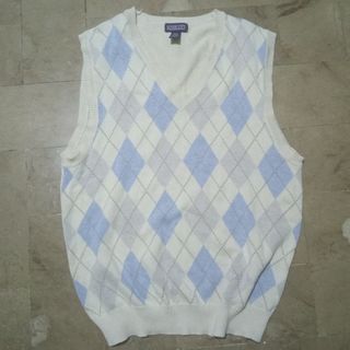 Vintage Argyle Knitted Sweater Vest