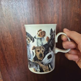 Vintage Dog Dunoon Deborah Pope dogs mug cup