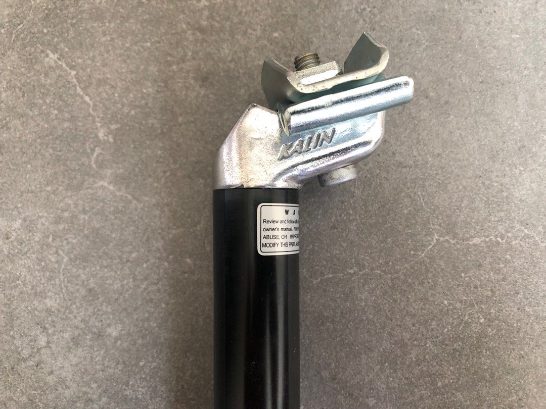 Vintage Retro Kalin 25.4 Black Seat Post BMX Mtb Mountain Bike Gravel Touring Road Steel Bicycle