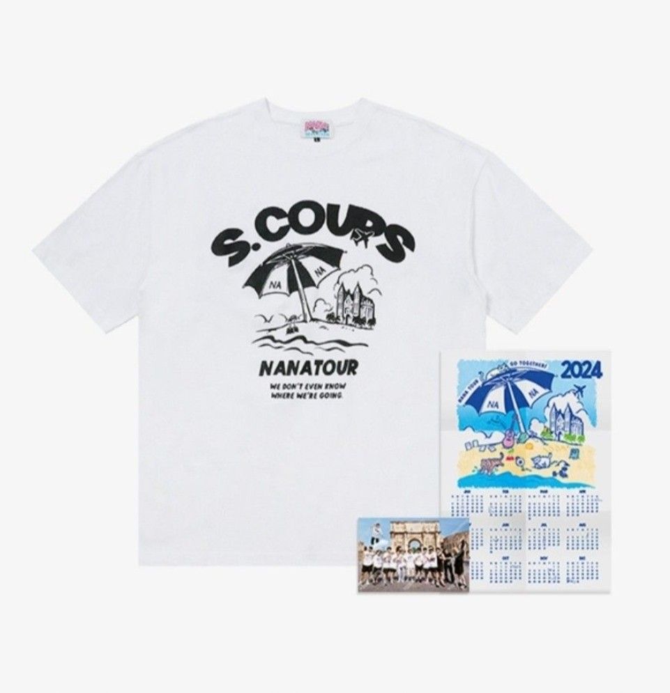 NANA TOUR エスクプス　Tシャツ name ver 韓代頑童-SEVENTEEN Nanatour T-Shirt (Name ver.)