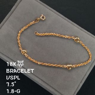 YG Heart Rope Chain Bracelet