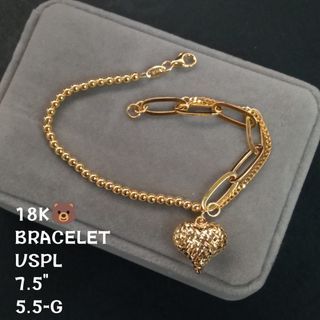 YG Single Heart Bracelet