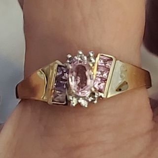 14k vintage sapphire ring size 8