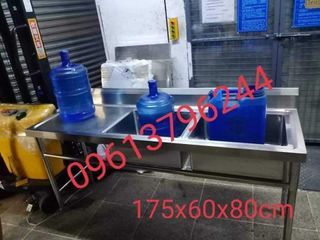 175x60x80cm kitchen sink with stand stainless 304