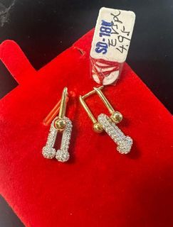 18K Saudi Gold hardware earrings