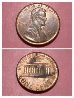 (1994) NO MINT MARK ERROR 1 Cent Abraham Lincoln Memorial Penny American Coin Collectible Vintage Old Currency US Money President In God We Trust  Liberty United States of America Collector USA Currencies Coins Pennies Collection Rare Token 90s