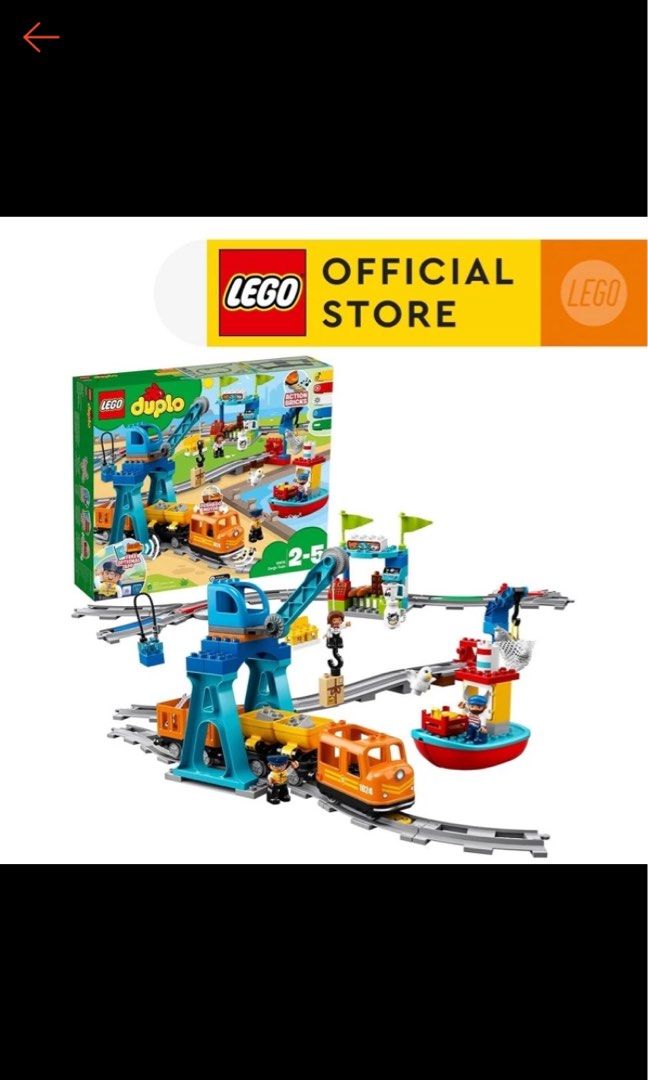 Lego Duplo town cargo train 10875 Hobbies Toys Toys Games on Carousell