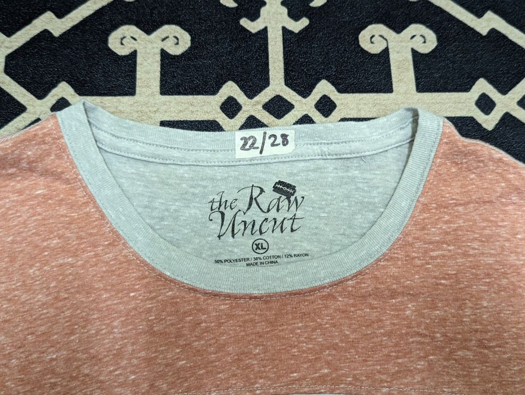 The Raw Uncut. P22 L28. Size Tag XL