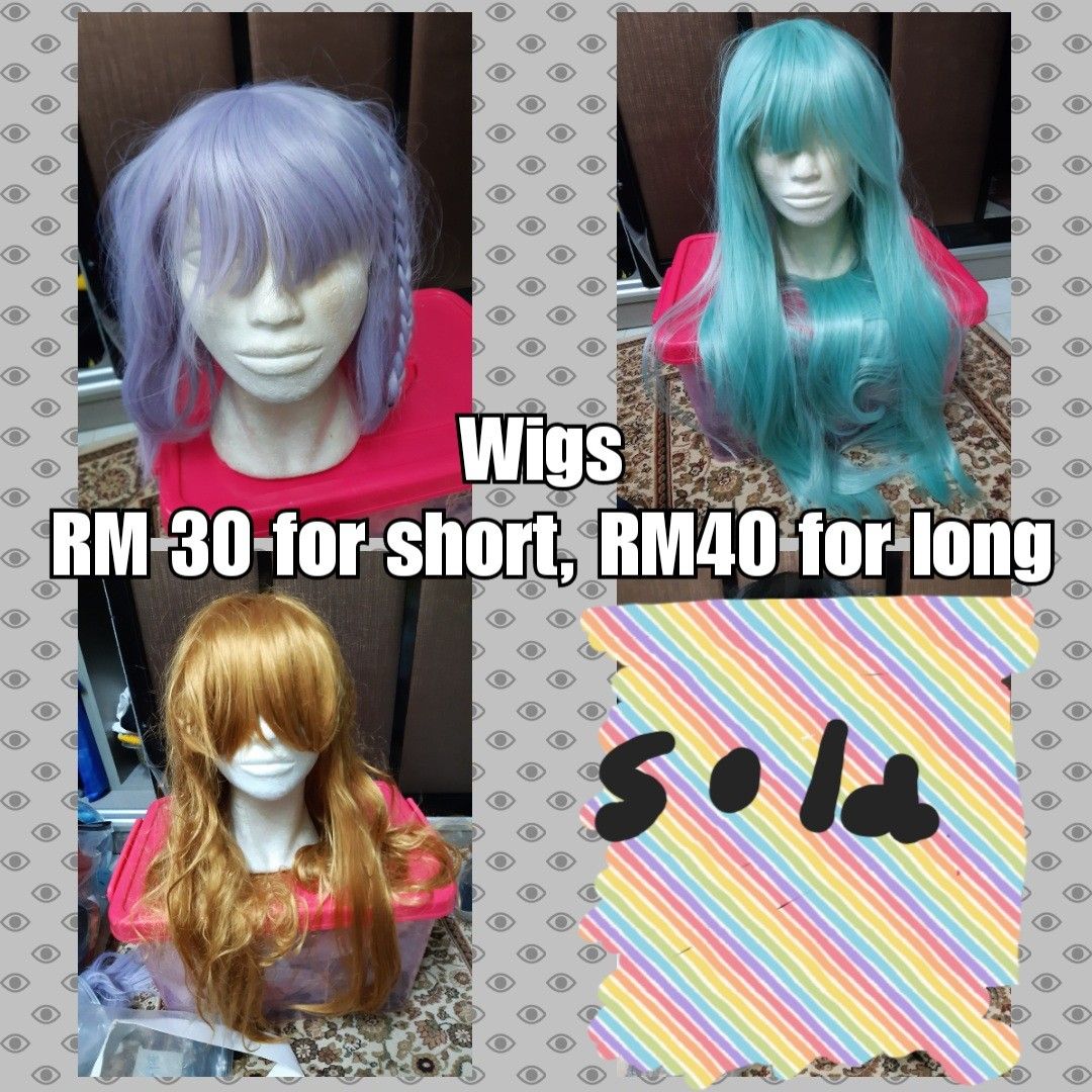 Wigs Japanese Cosplay Harajuku Fashion Secondhand Preloved New Hobbies Toys Collectibles Memorabilia J pop on Carousell
