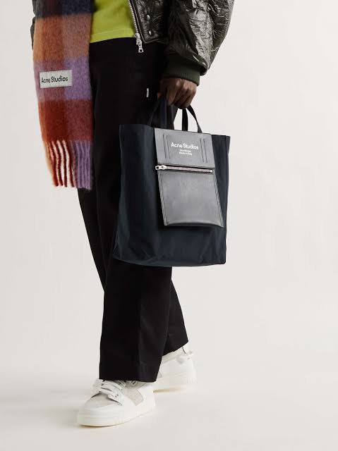 Acne Studios Baker Out Tote Bag Medium Fesyen Wanita Tas Dompet di Carousell