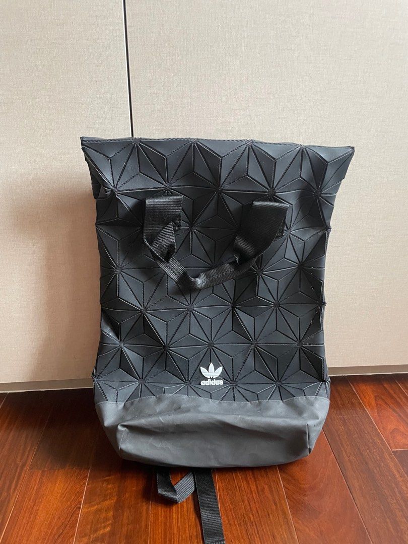 Black Adidas Originals 3D Backpack Roll Top