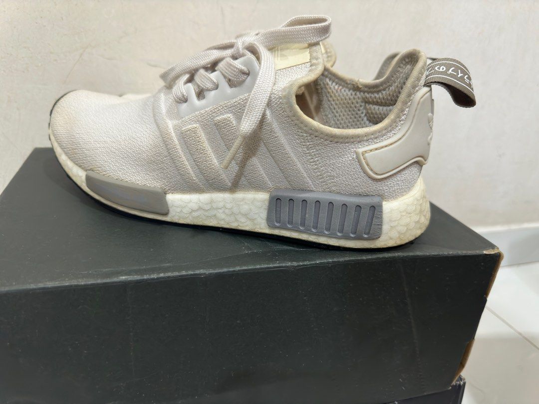 Adidas NMD R1 Raw White Men s Fashion Footwear Sneakers on Carousell