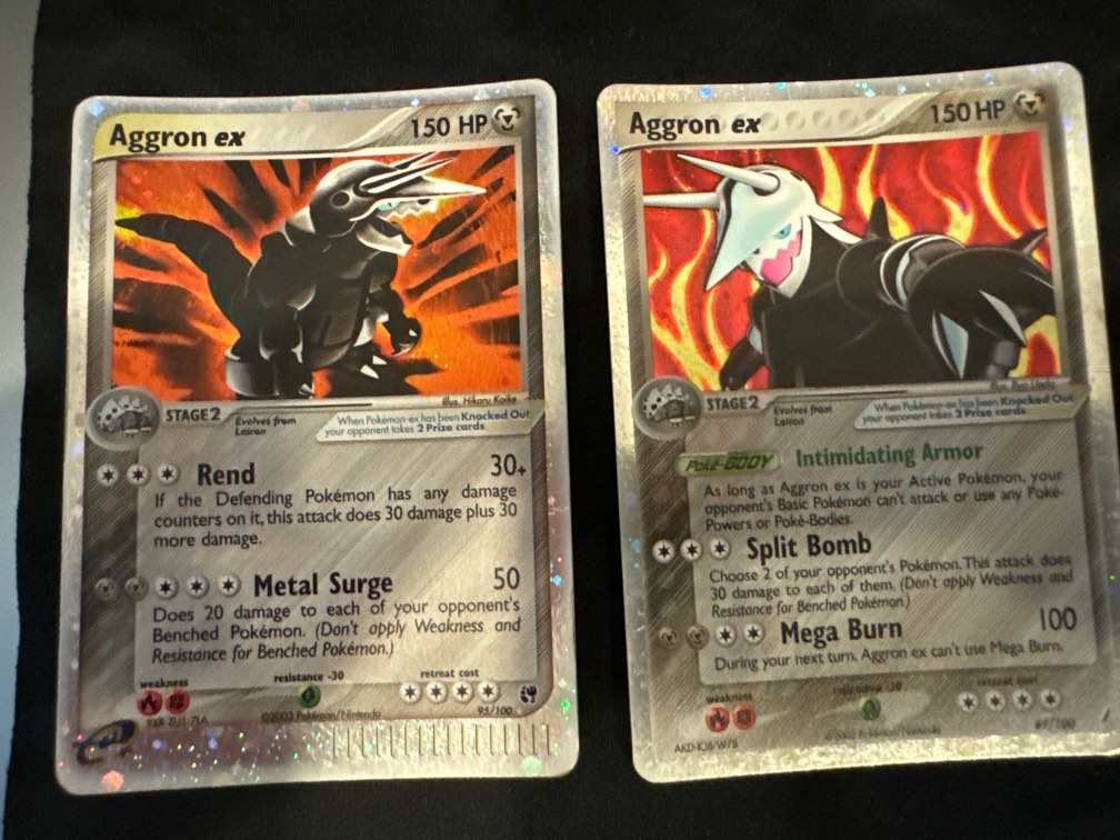 Aggron ex Pair!, Hobbies & Toys, Toys & Games on Carousell