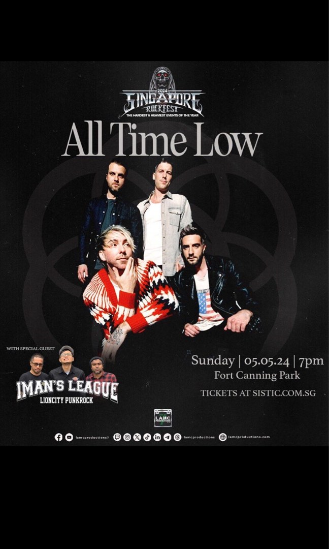 All time low tickets, Tickets & Vouchers, Event Tickets on Carousell