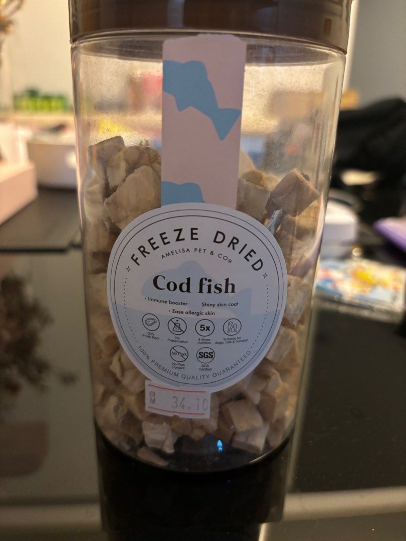 Amelisa Pet&Co (Cod Fish ) used 1/3, Pet Supplies, Pet Food on Carousell