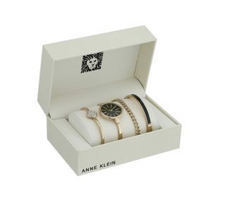 Anne Klein Bangle Watch and Bracelet Set for Women (AK/1470)