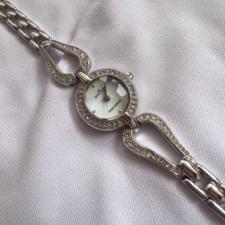 Anne Klein Crystal Silver Watch