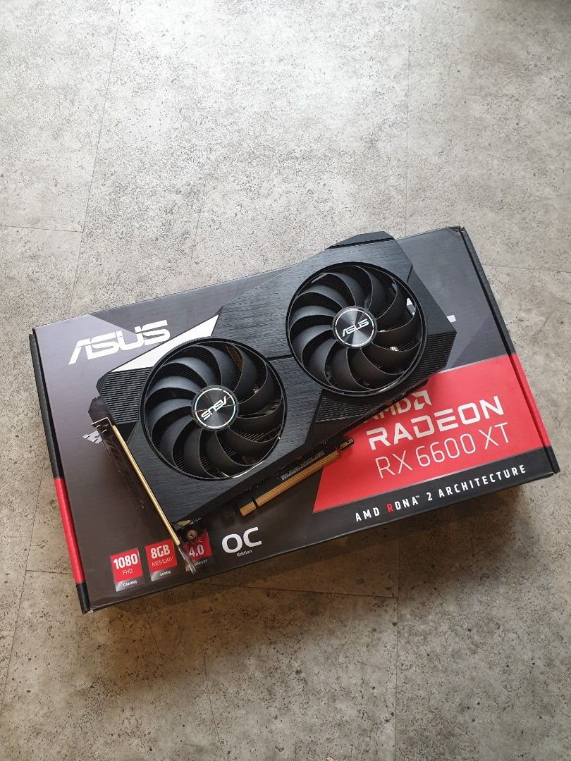 ASUS DUAL RX 6600 XT 8G中古品