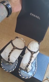 authentic chanel sandals